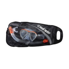 Набор маска LINCE + трубка GAMMA цвет прозрачный силикон / оранжевый Cressi DS303003