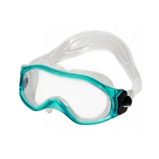 Очки монолинза, для плавания, прозр.силикон зеленая рамка Saecodive M-M105GT2