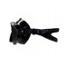 Маска "НЕМАН" черный силикон, рамка черная/черная отделка "leatherpaint" Sargan M-2203LKS-K